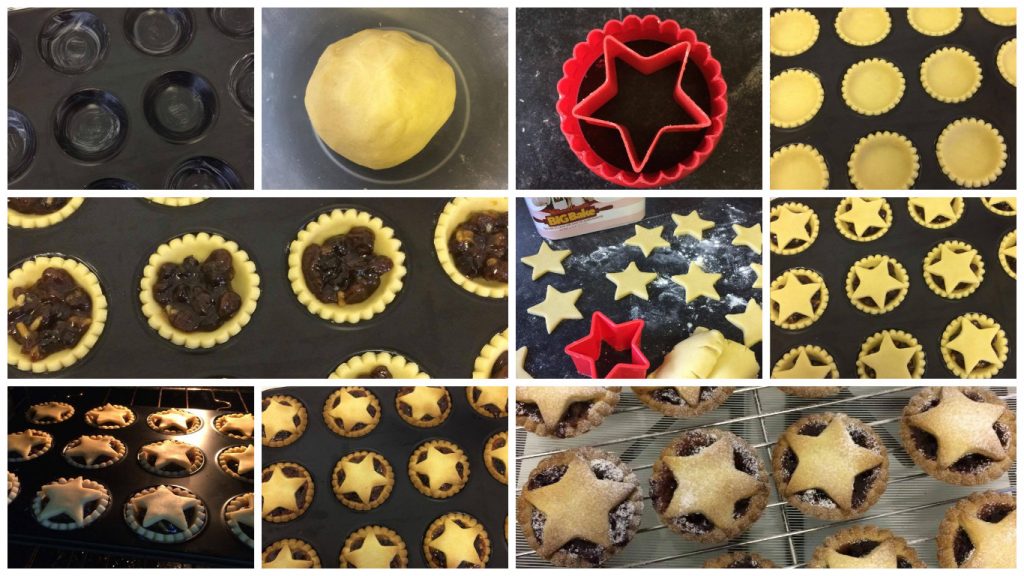 vegan mince pies collage