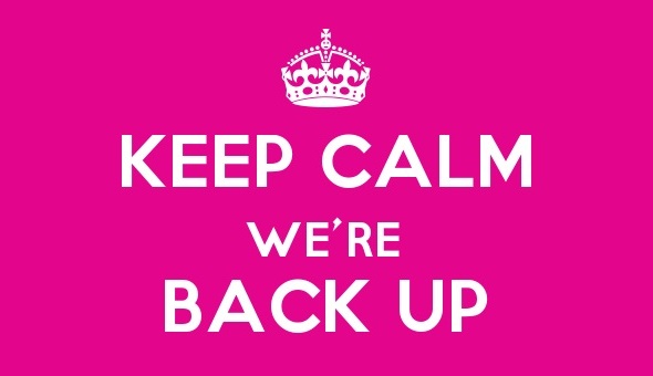 Keep-Calm-We-re-Back-Up