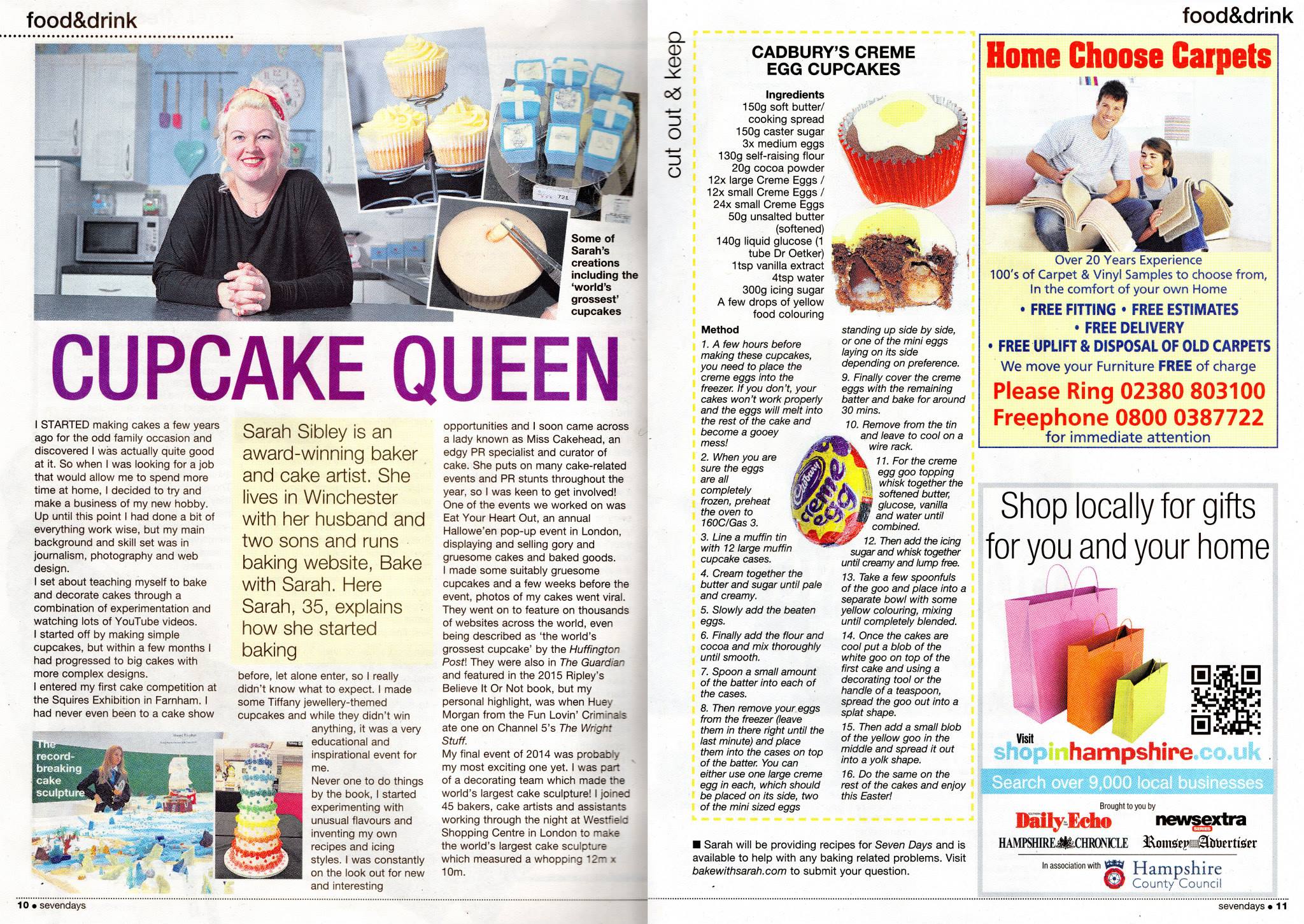 My First Daily Echo Column | Bake with Sarah