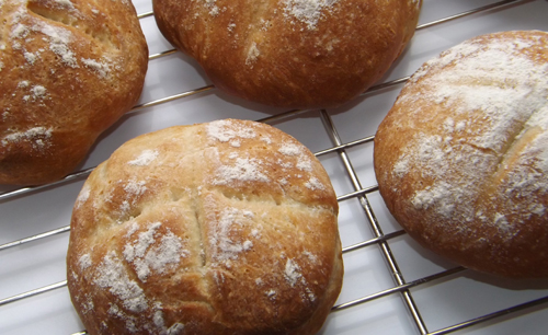 Crusty White Bread Rolls