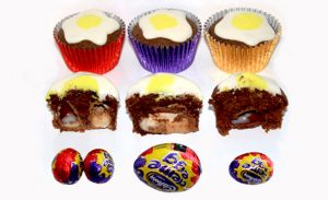 Cadbury's Creme Egg Cupcakes Recipe and Tutorial