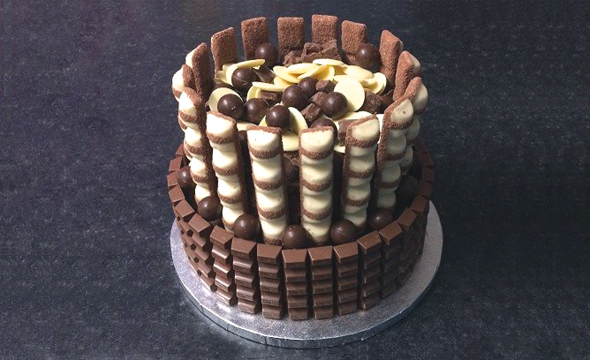 Kinder Chocolate Celebration Cake | Bake with Sarah