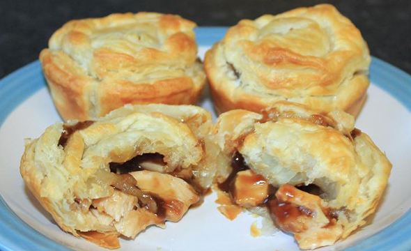 Super Easy Chicken Puff Pies